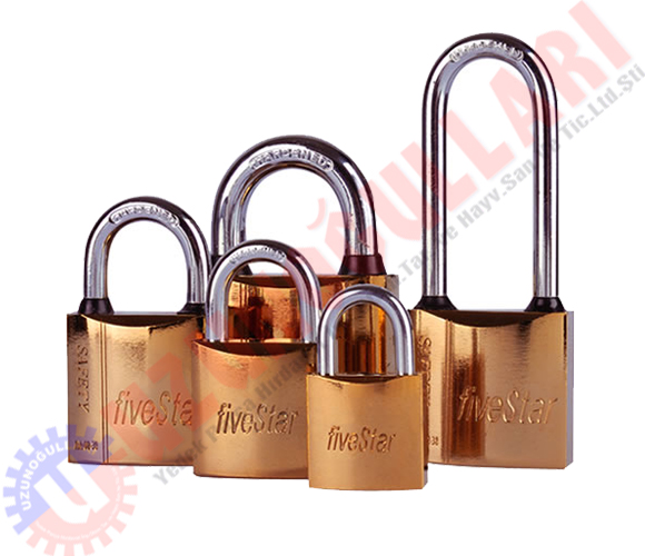 Asma Kilit Sarı Fivestar 63mm