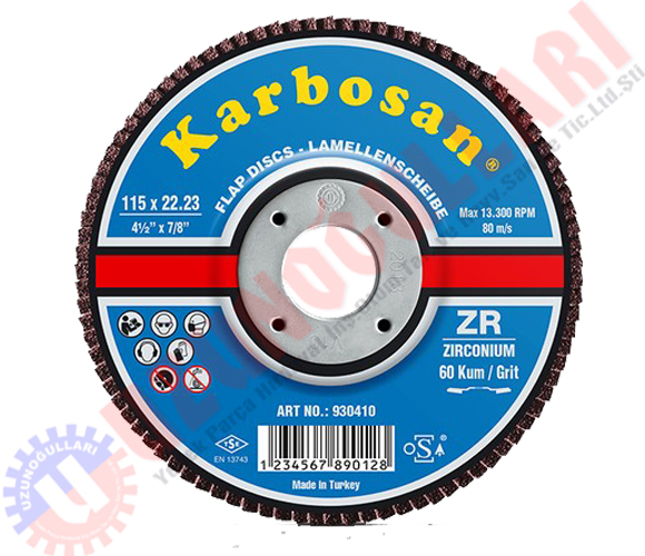 Karbosan Flap Disk Zirkon 115mm 60 Kum