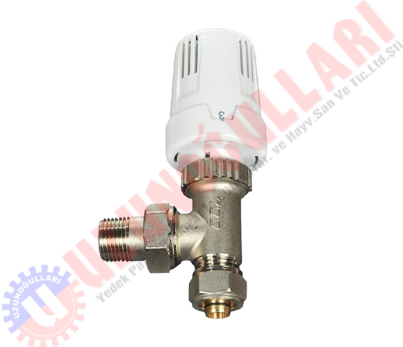 Köşe Radyatör Vanası Termostatik Pex. Eca ½''