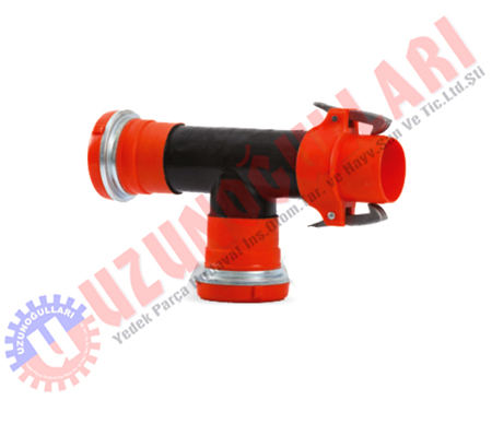 Mandallı Boru Te 4 Lük 110 Mm (plastik Mandal Conta Dahil)