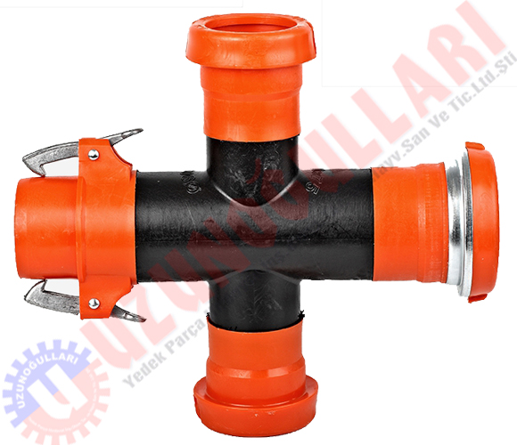 Mandallı Boru Istavroz 2,5 Luk 75*75*75*75 (plastik Mandal Conta Dahil)