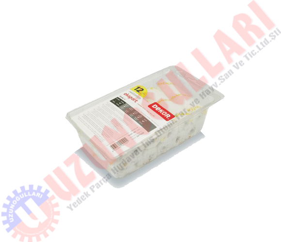 Parmak Rulo Yedeği Dekor 12'li