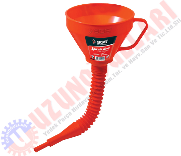 Spiralli Çelik Süzgeçli Huni (sgs)